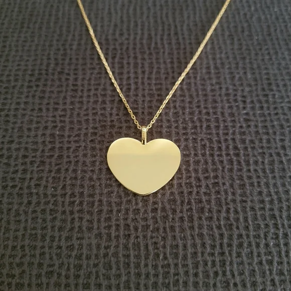 Rachel Zoe Black🖤 and White Checkered Enamel Heart♥️ Pendant Necklace - NWT - Picture 5 of 16